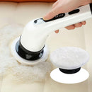 Escova de limpeza elétrica rotativa com 9 cabeças para casa de banho, cozinha e carro.